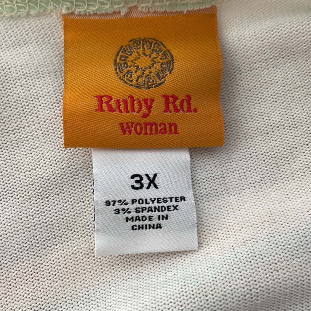 Ruby Rd. Fleece Cardigan,3X - Picture 5 of 6